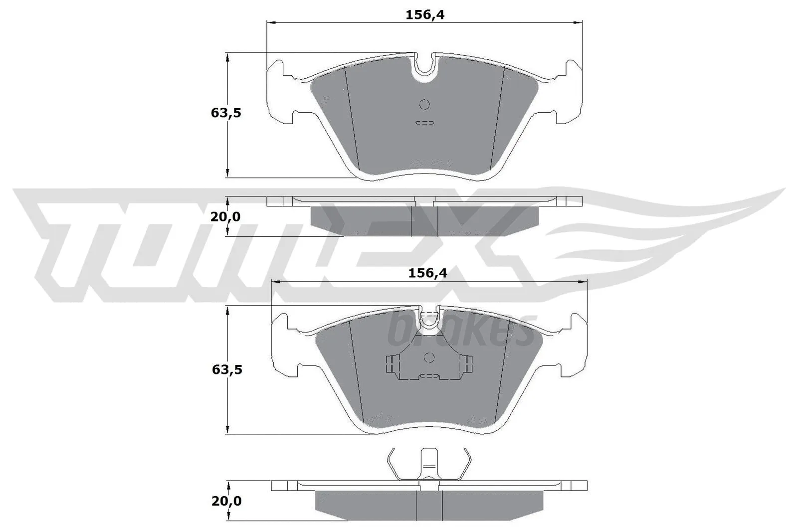 Brake Pad Set, disc brake (TX 10-69)