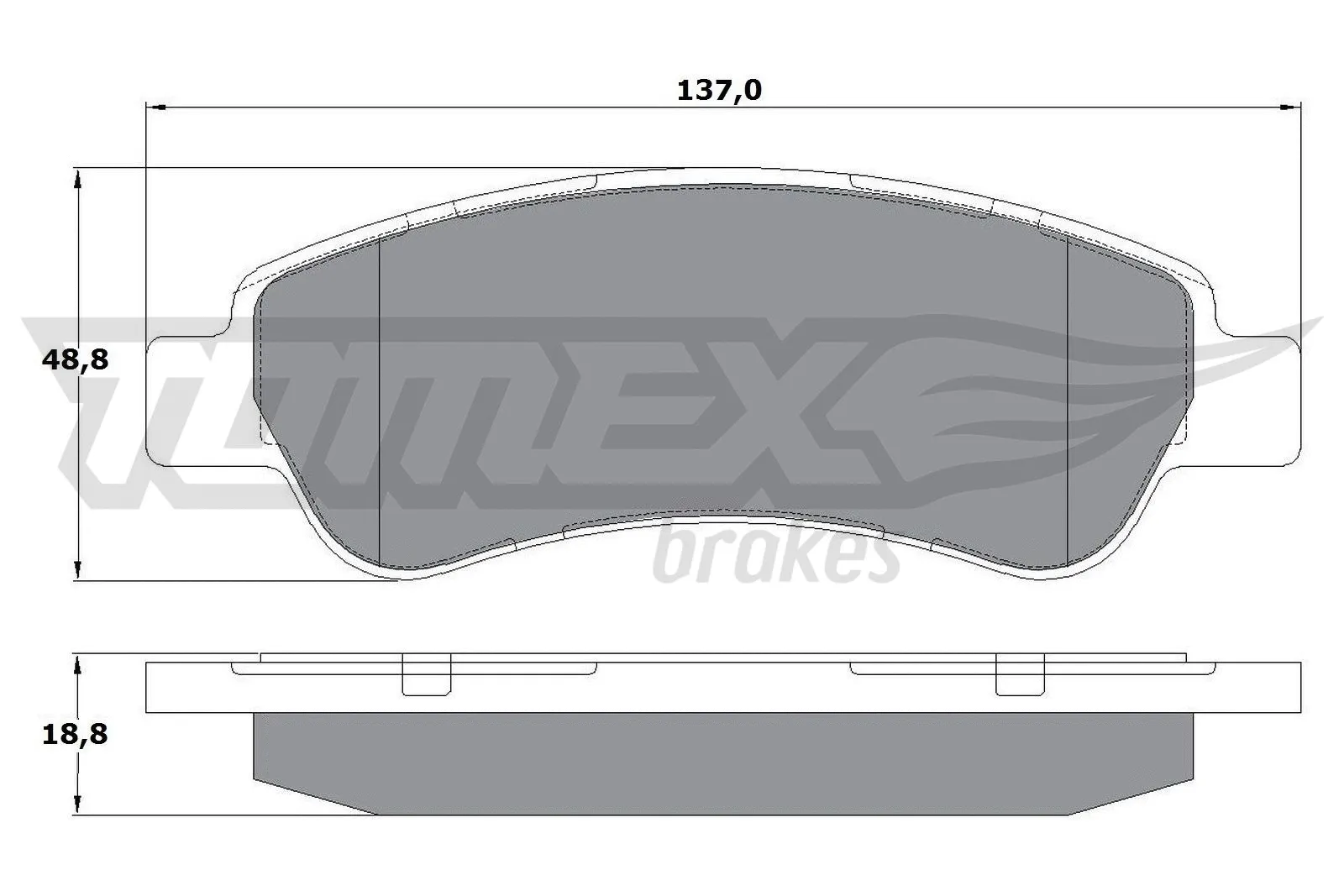 Brake Pad Set, disc brake (TX 14-411)