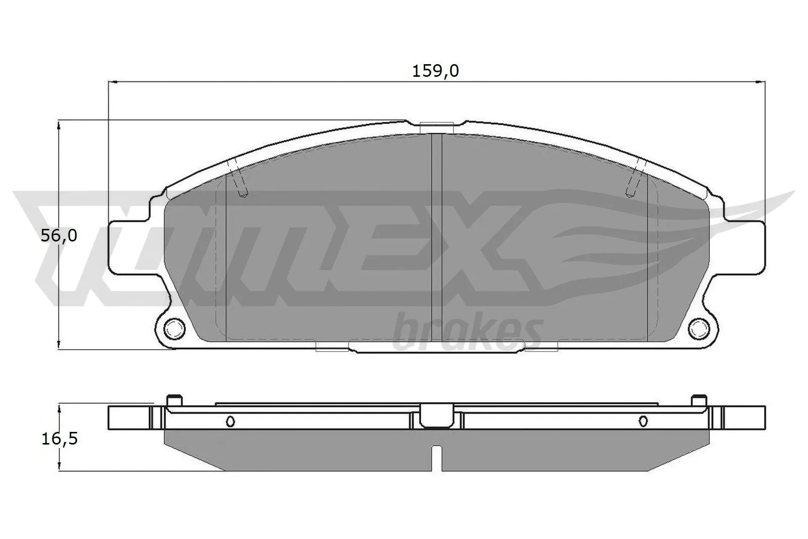 Brake Pad Set, disc brake (TX 14-201)