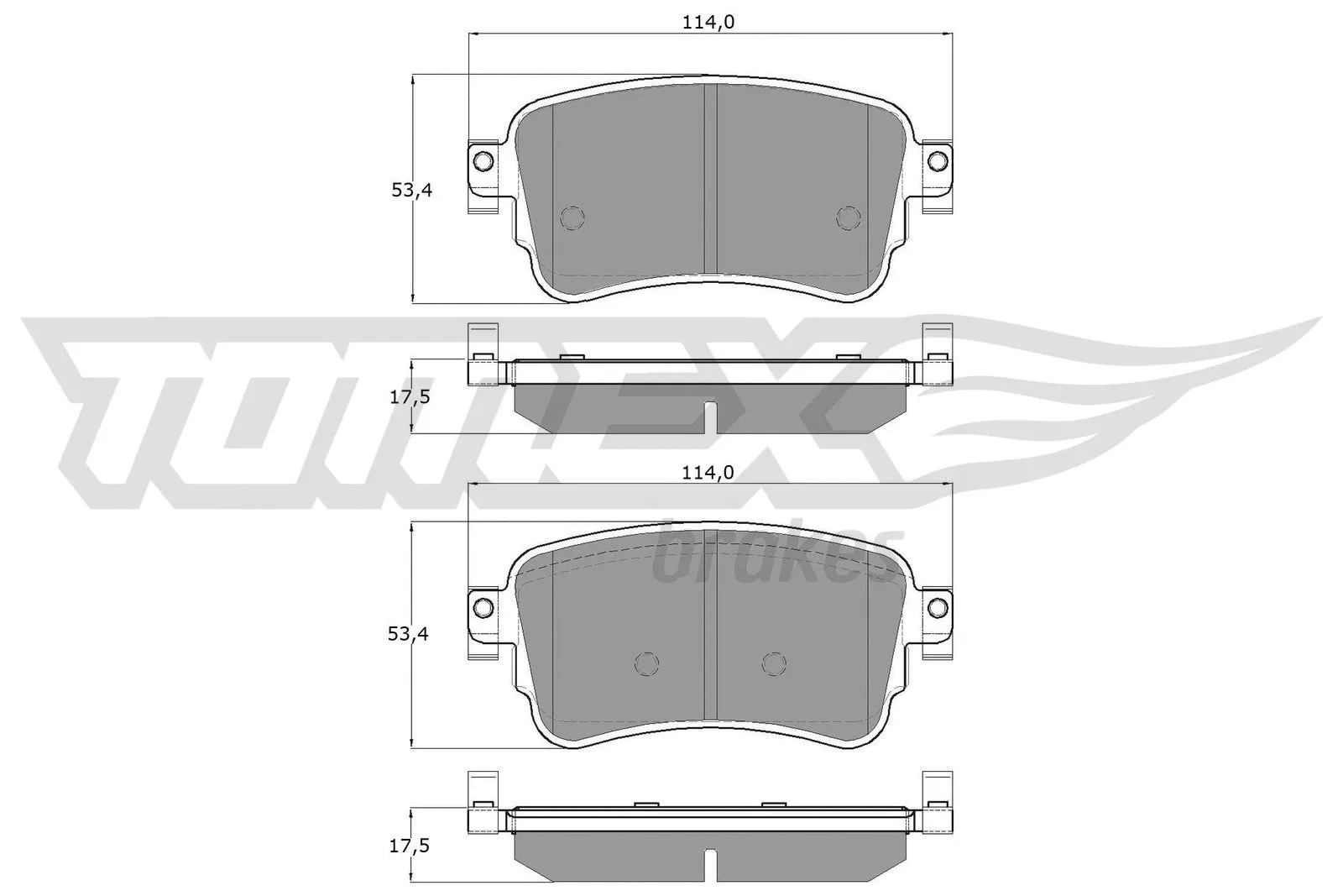 Brake Pad Set, disc brake (TX 18-64)