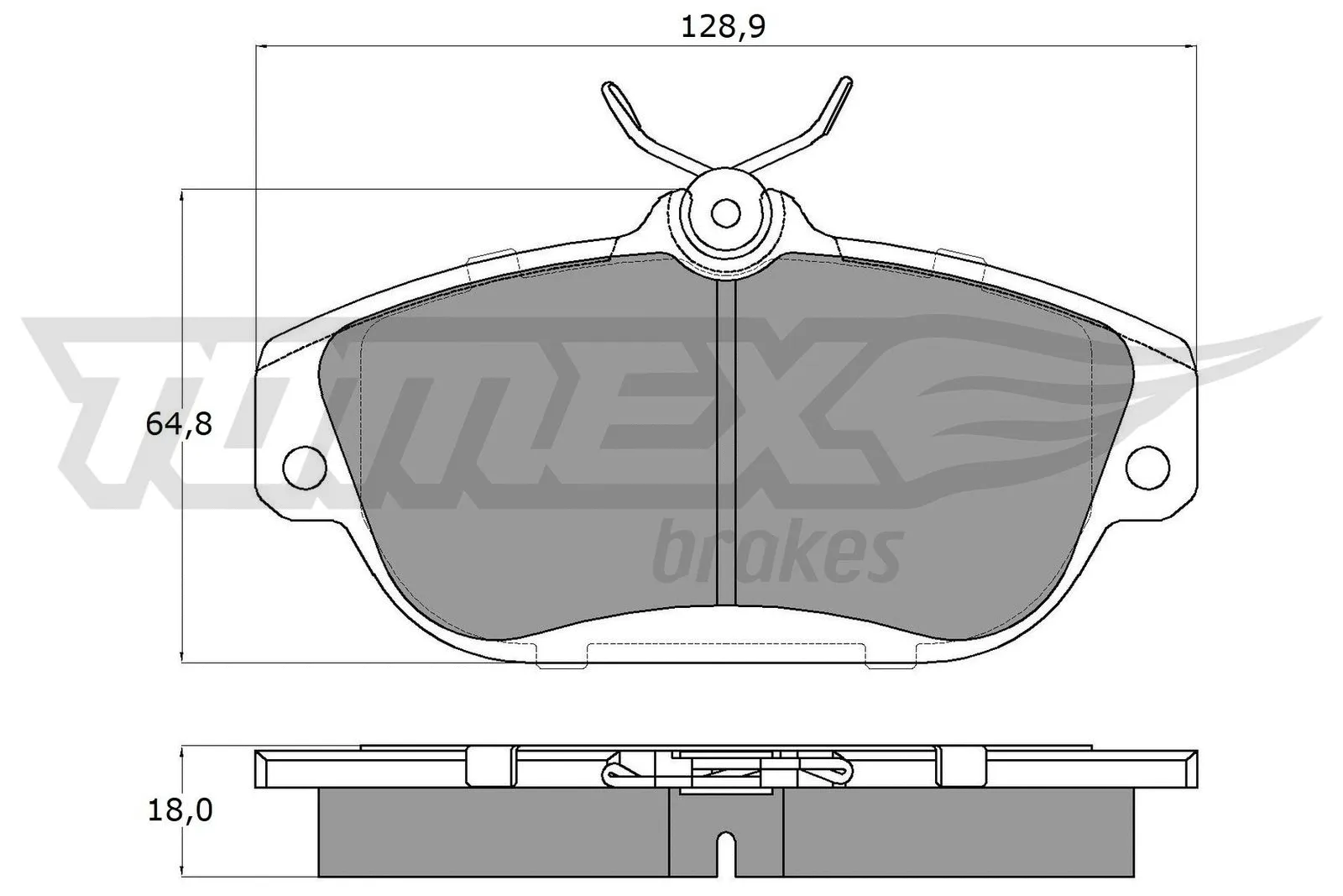 Brake Pad Set, disc brake (TX 14-01)