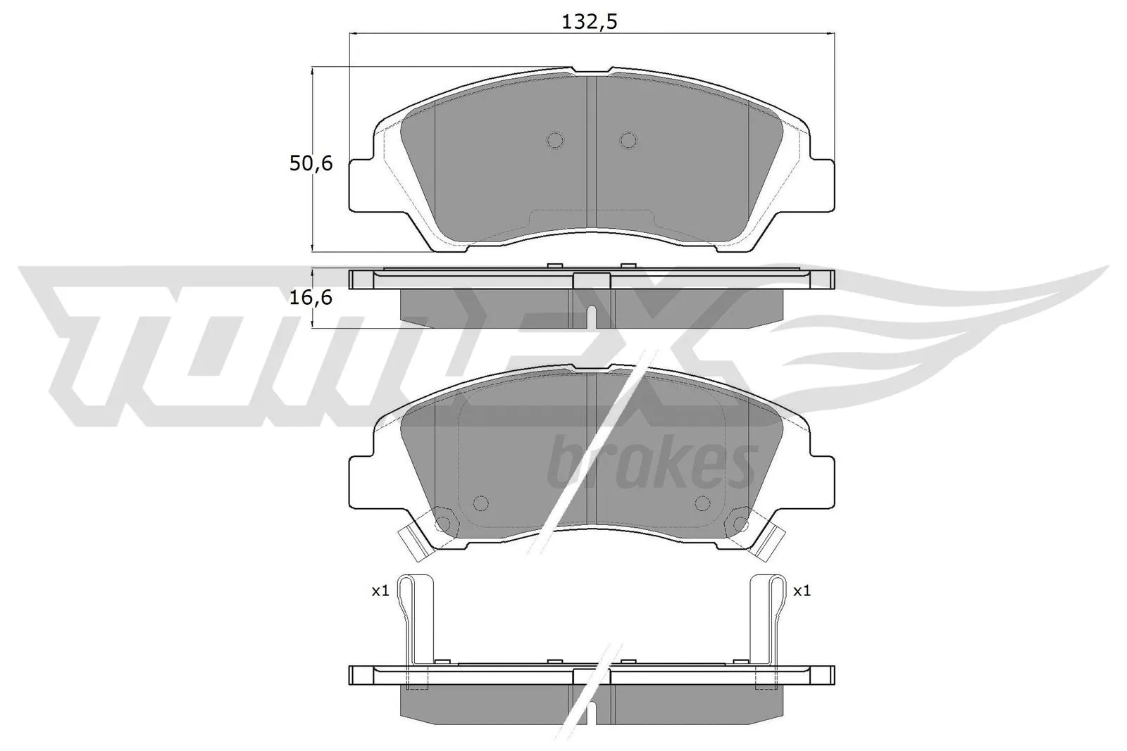 Brake Pad Set, disc brake (TX 18-29)