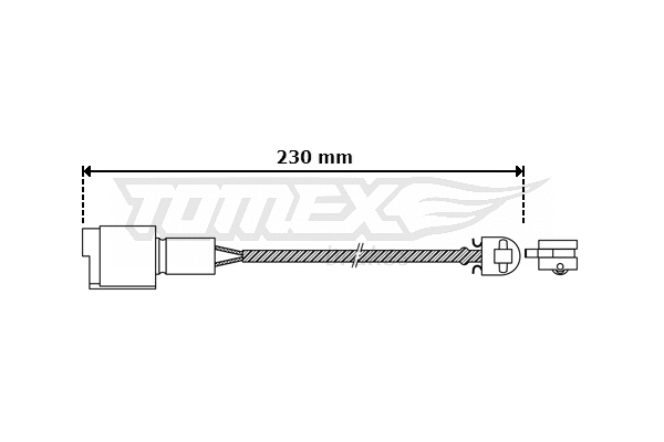 Warning Contact, brake pad wear (TX 30-28)