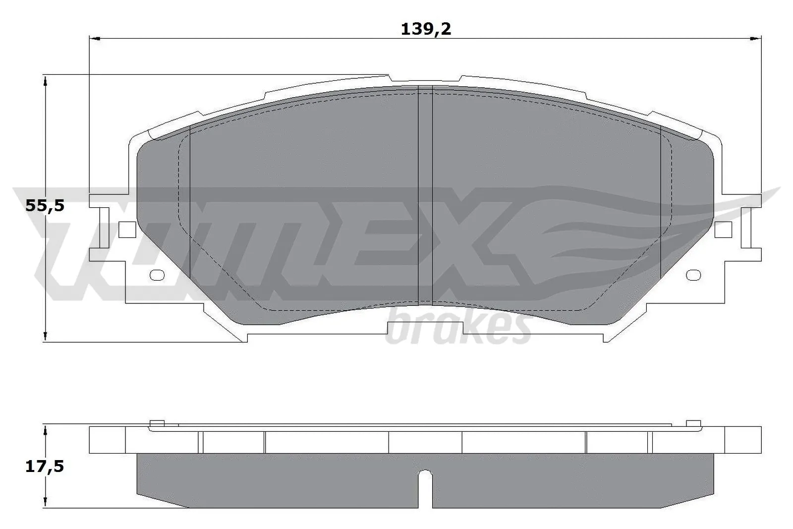 Brake Pad Set, disc brake (TX 14-72)