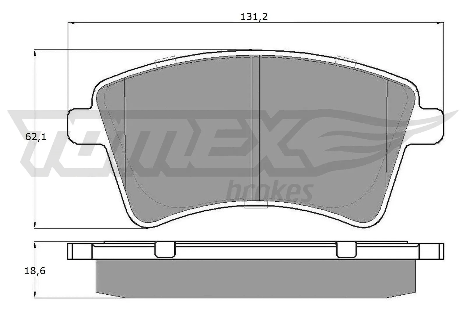 Brake Pad Set, disc brake (TX 15-84)