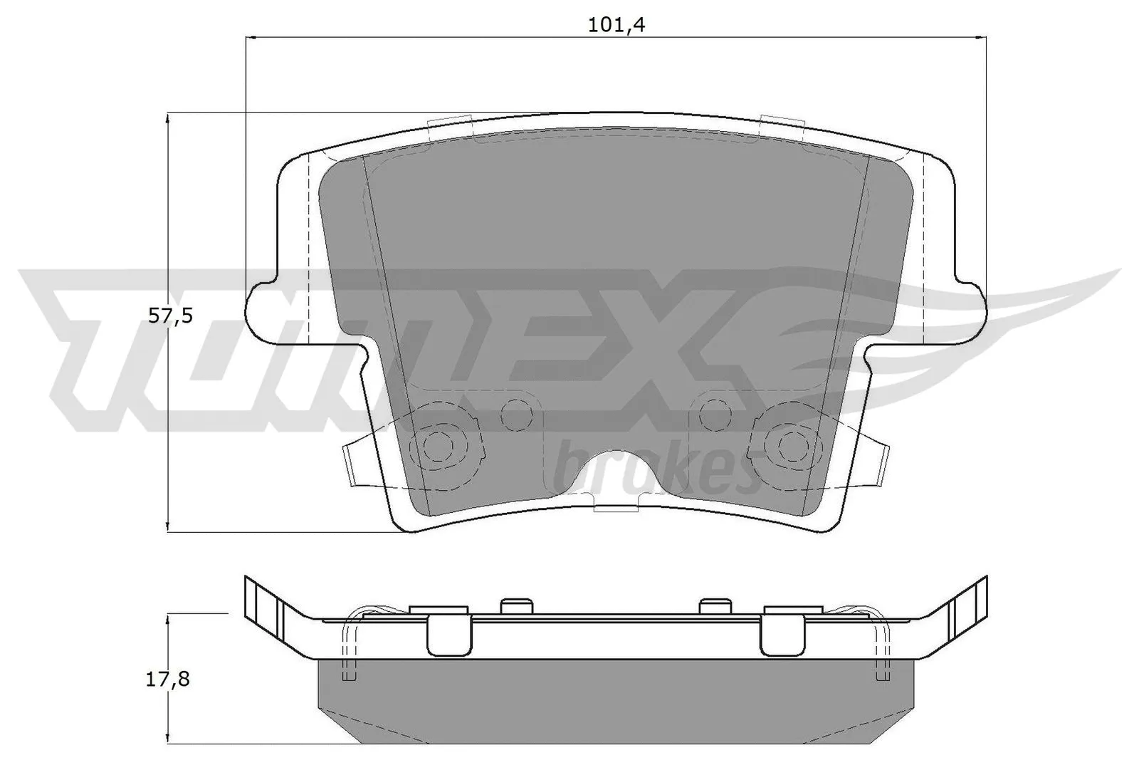 Brake Pad Set, disc brake (TX 15-72)