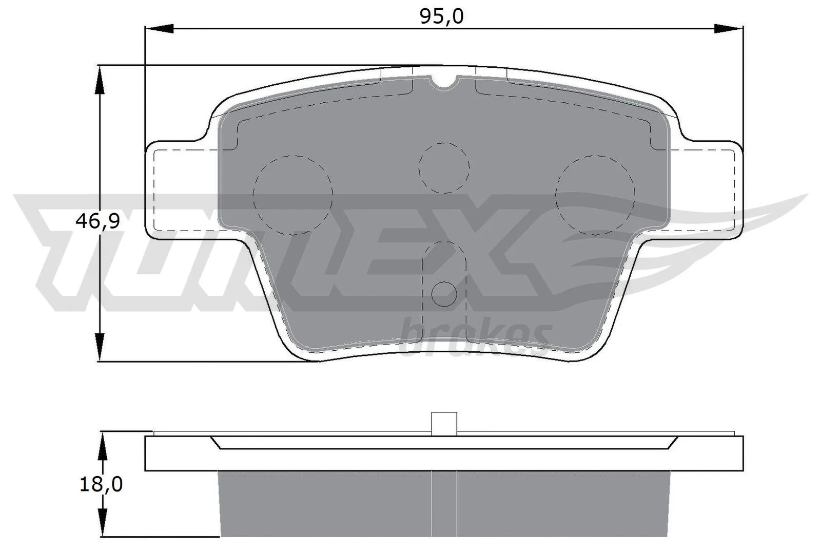 Brake Pad Set, disc brake (TX 14-65)