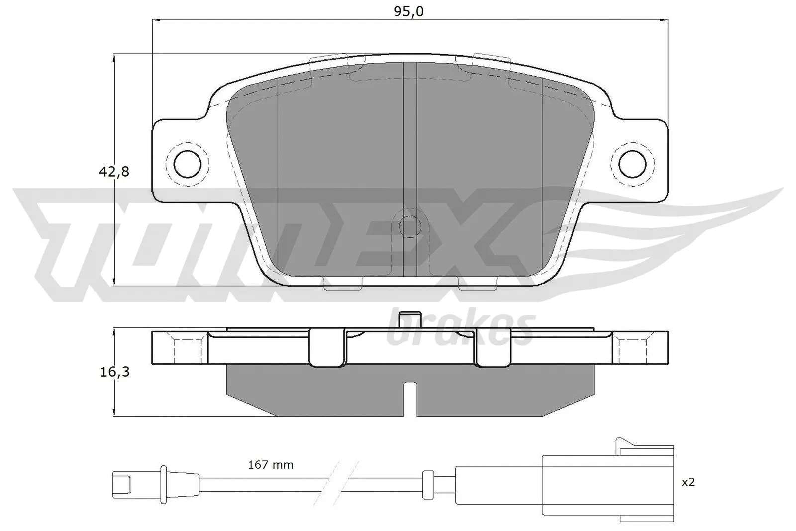 Brake Pad Set, disc brake (TX 12-511)