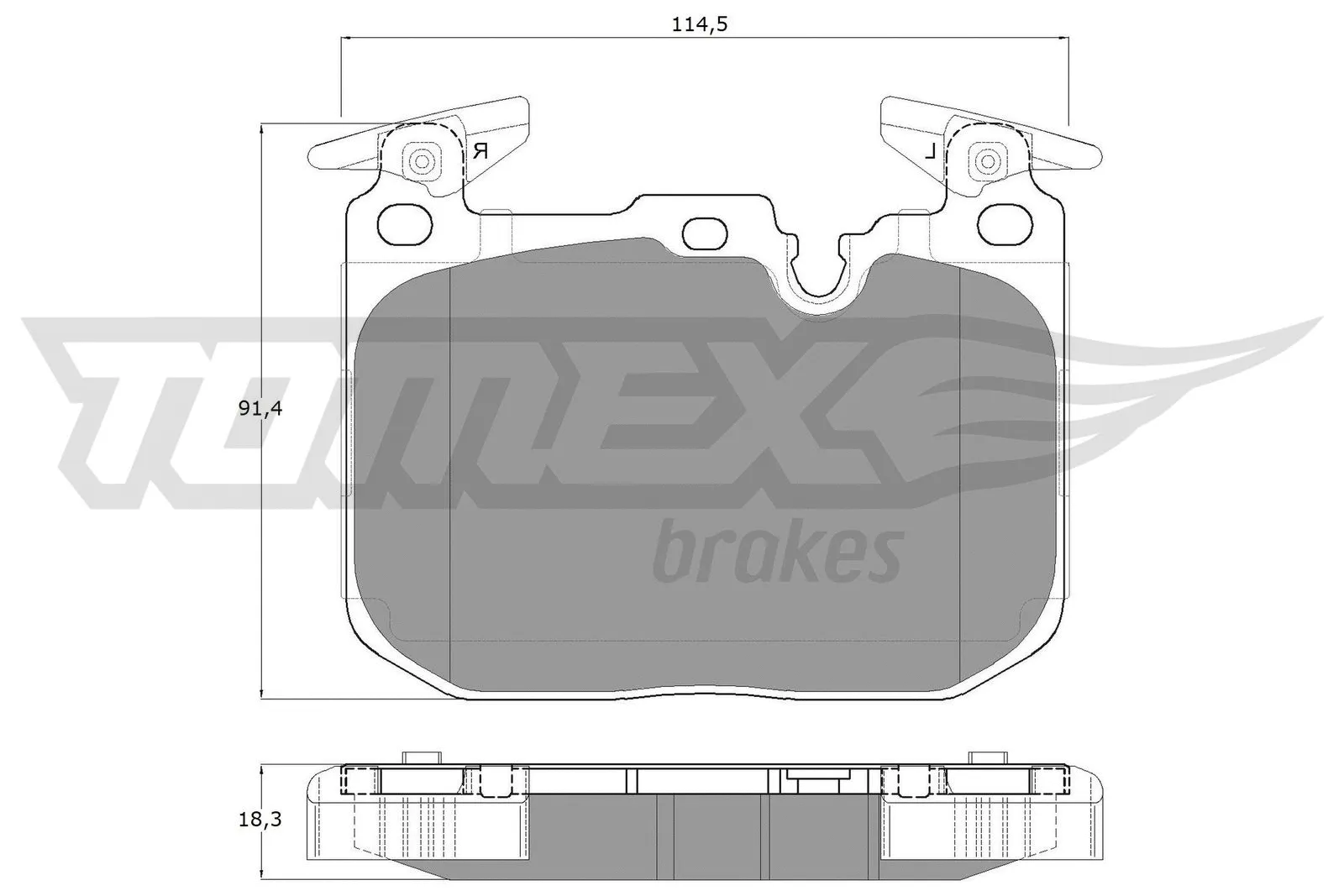 Brake Pad Set, disc brake (TX 18-48)
