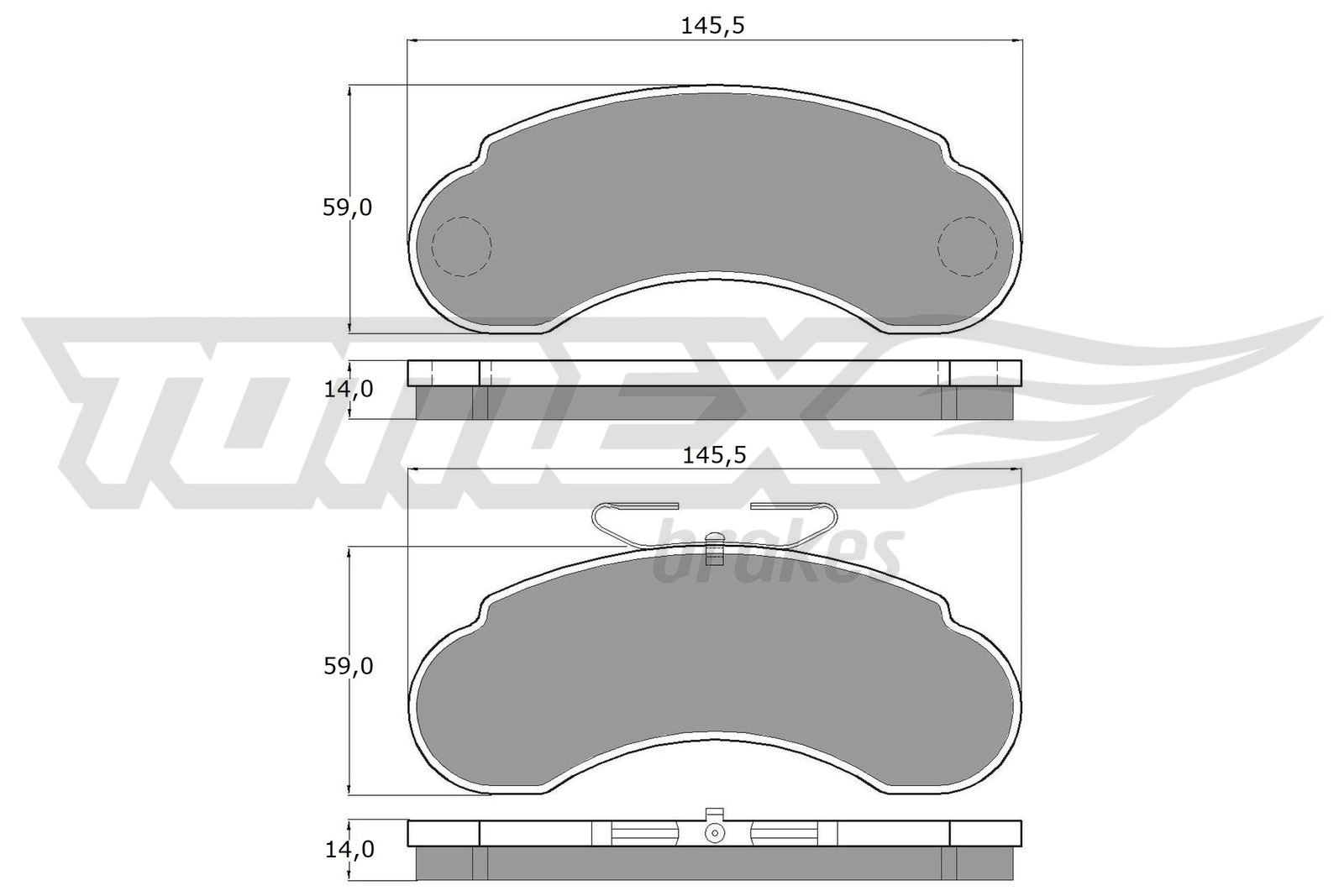 Brake Pad Set, disc brake (TX 11-14)