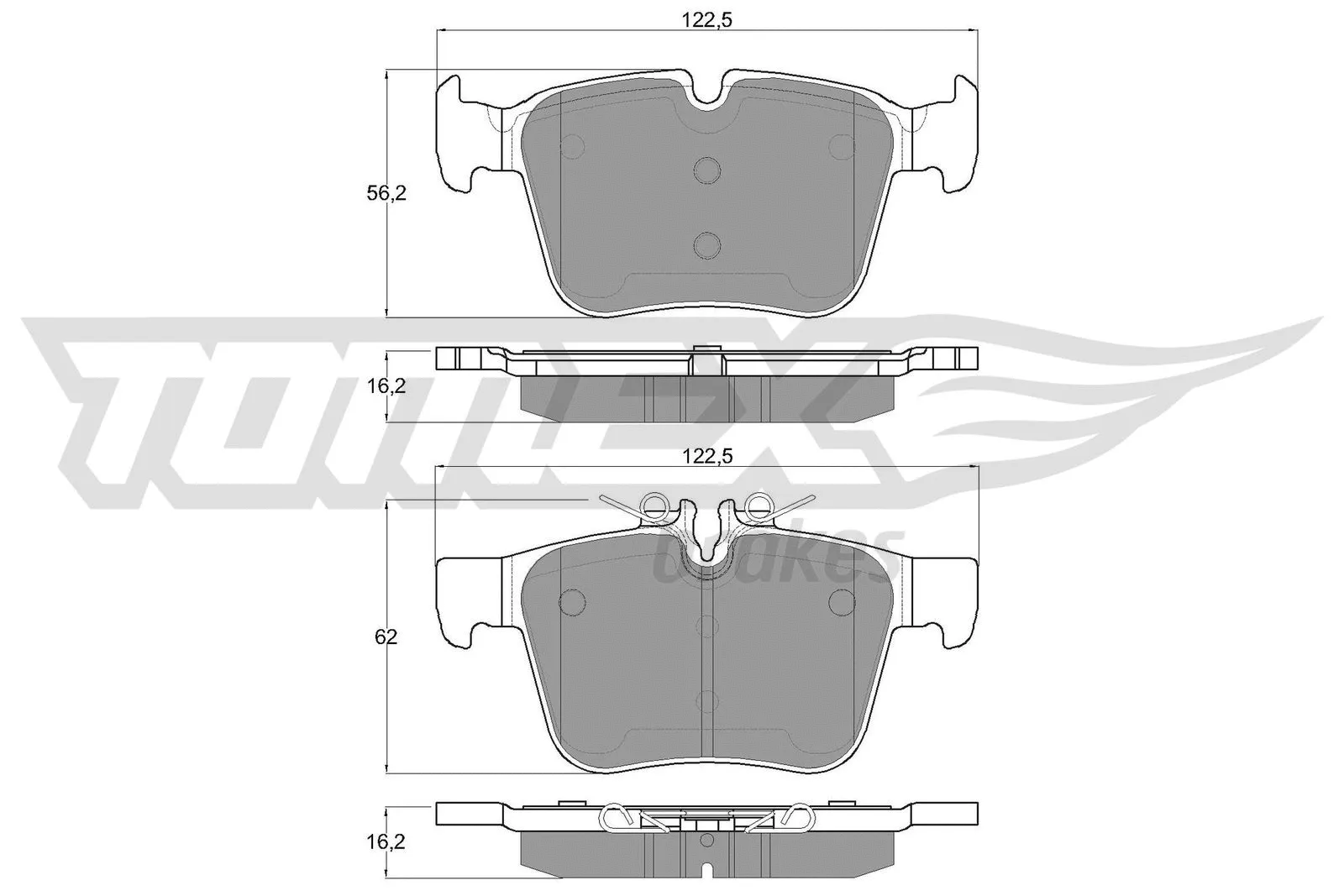 Brake Pad Set, disc brake (TX 17-051)