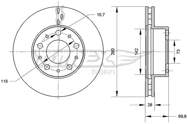 Brake Disc (TX 70-95)