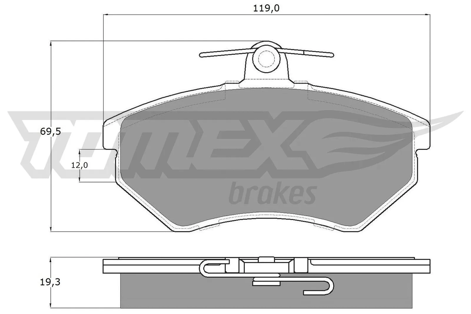 Brake Pad Set, disc brake (TX 10-11)