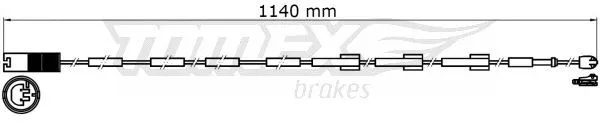 Warning Contact, brake pad wear (TX 31-38)