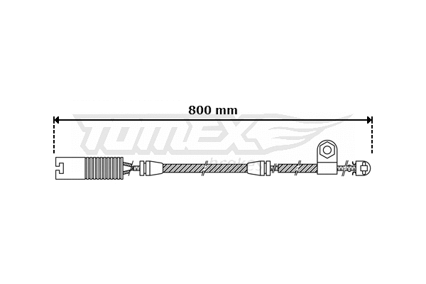 Warning Contact, brake pad wear (TX 30-43)