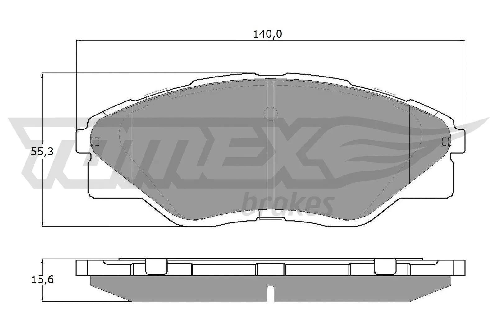 Brake Pad Set, disc brake (TX 19-72)