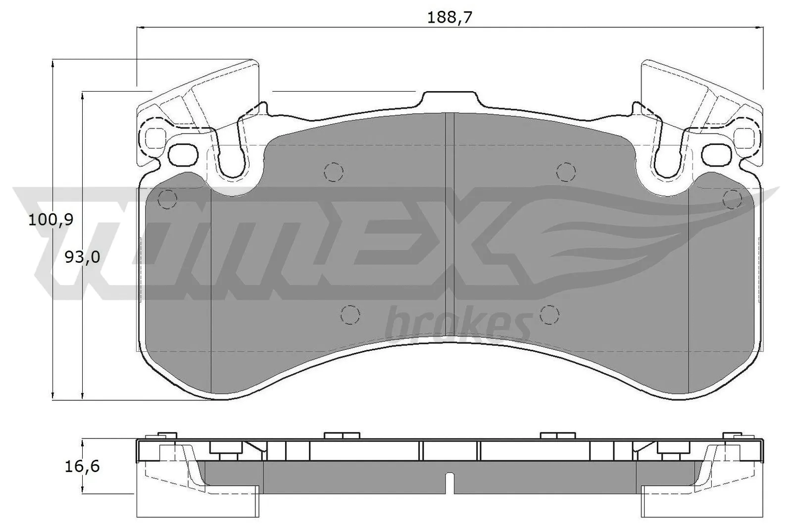 Brake Pad Set, disc brake (TX 19-44)