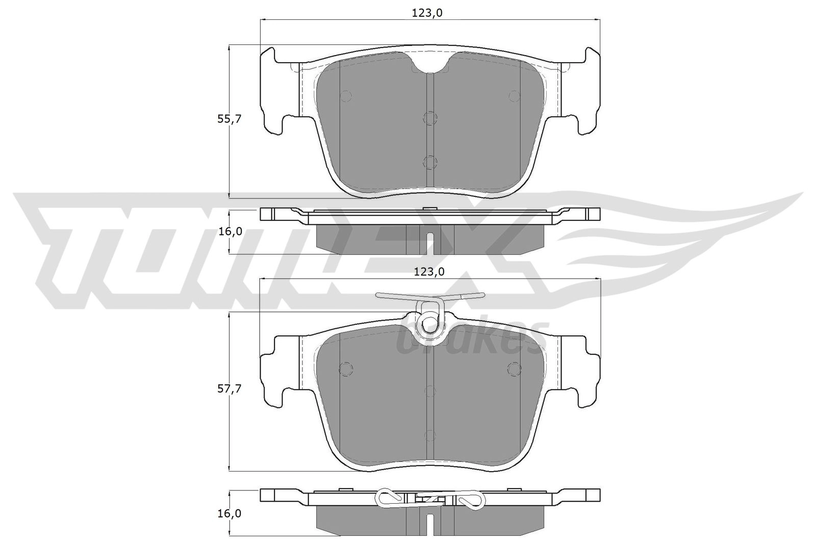 Brake Pad Set, disc brake (TX 60-10)