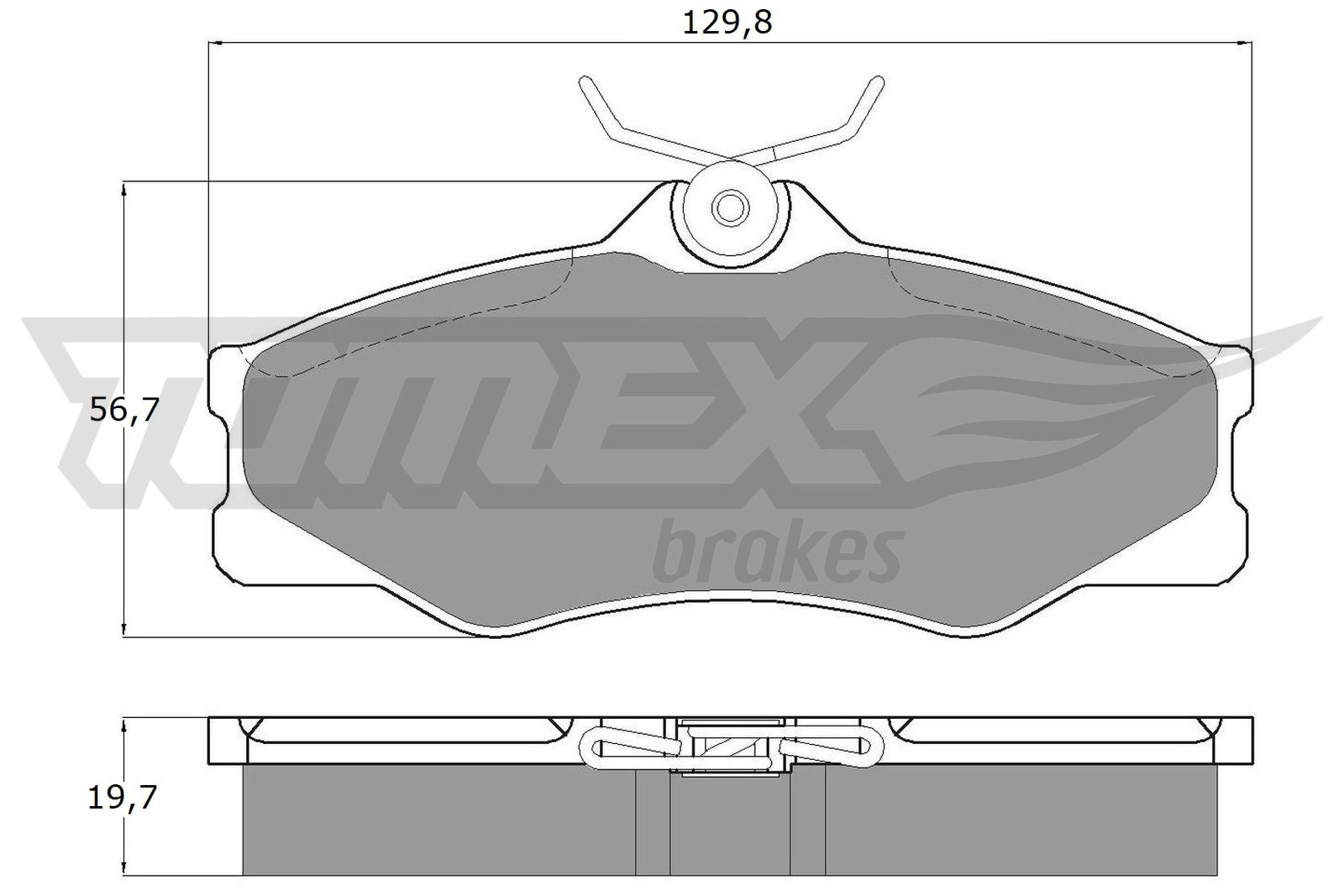 Brake Pad Set, disc brake (TX 11-66)