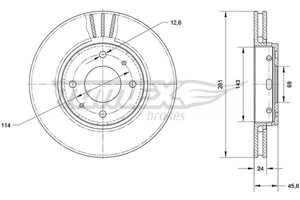 Brake Disc (TX 70-69)