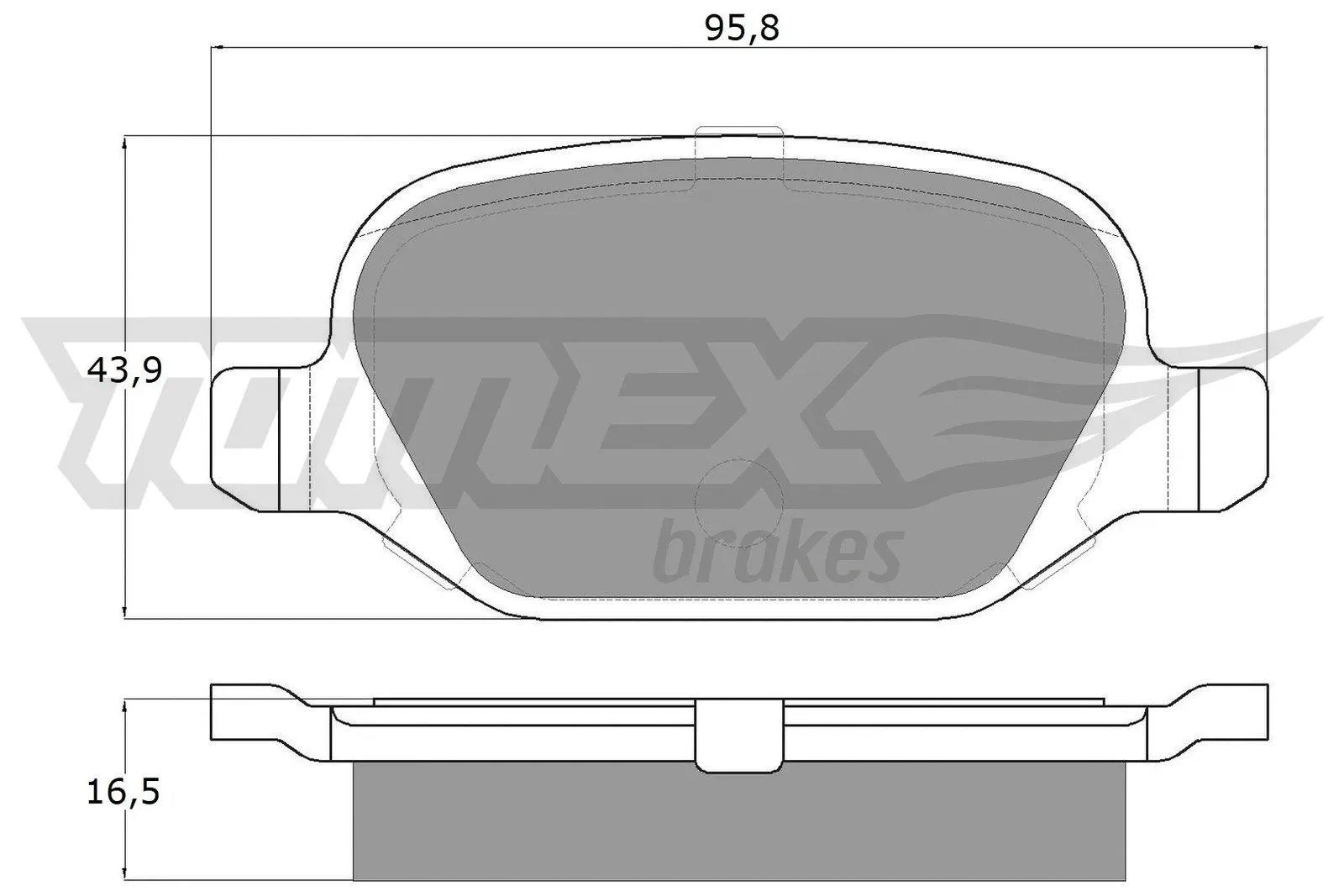Brake Pad Set, disc brake (TX 12-70)