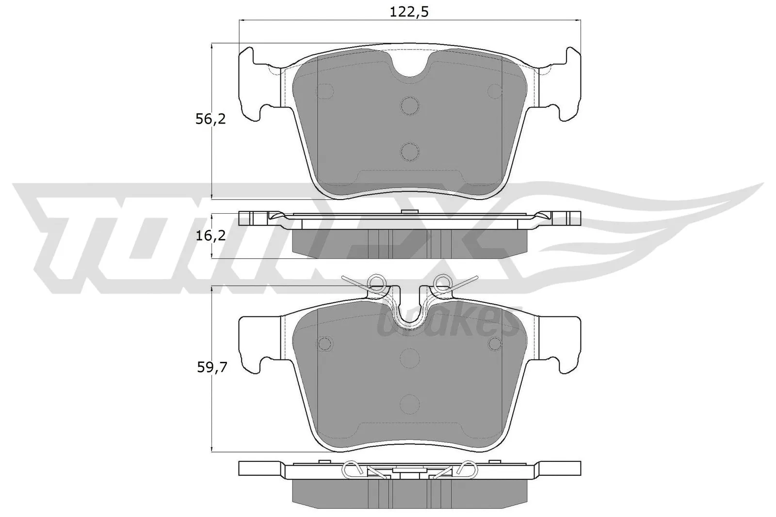 Brake Pad Set, disc brake (TX 18-16)