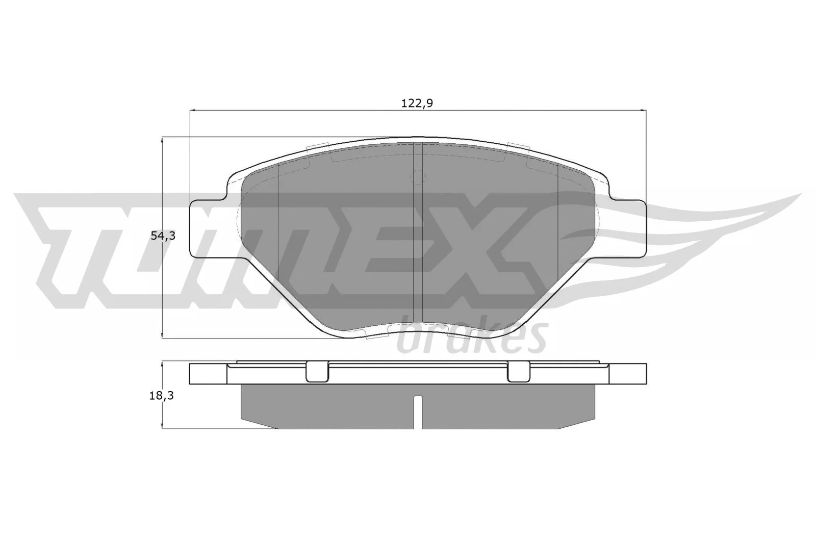 Brake Pad Set, disc brake (TX 13-53)