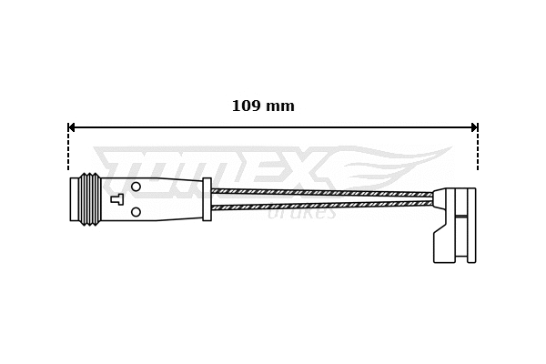 Warning Contact, brake pad wear (TX 30-55)
