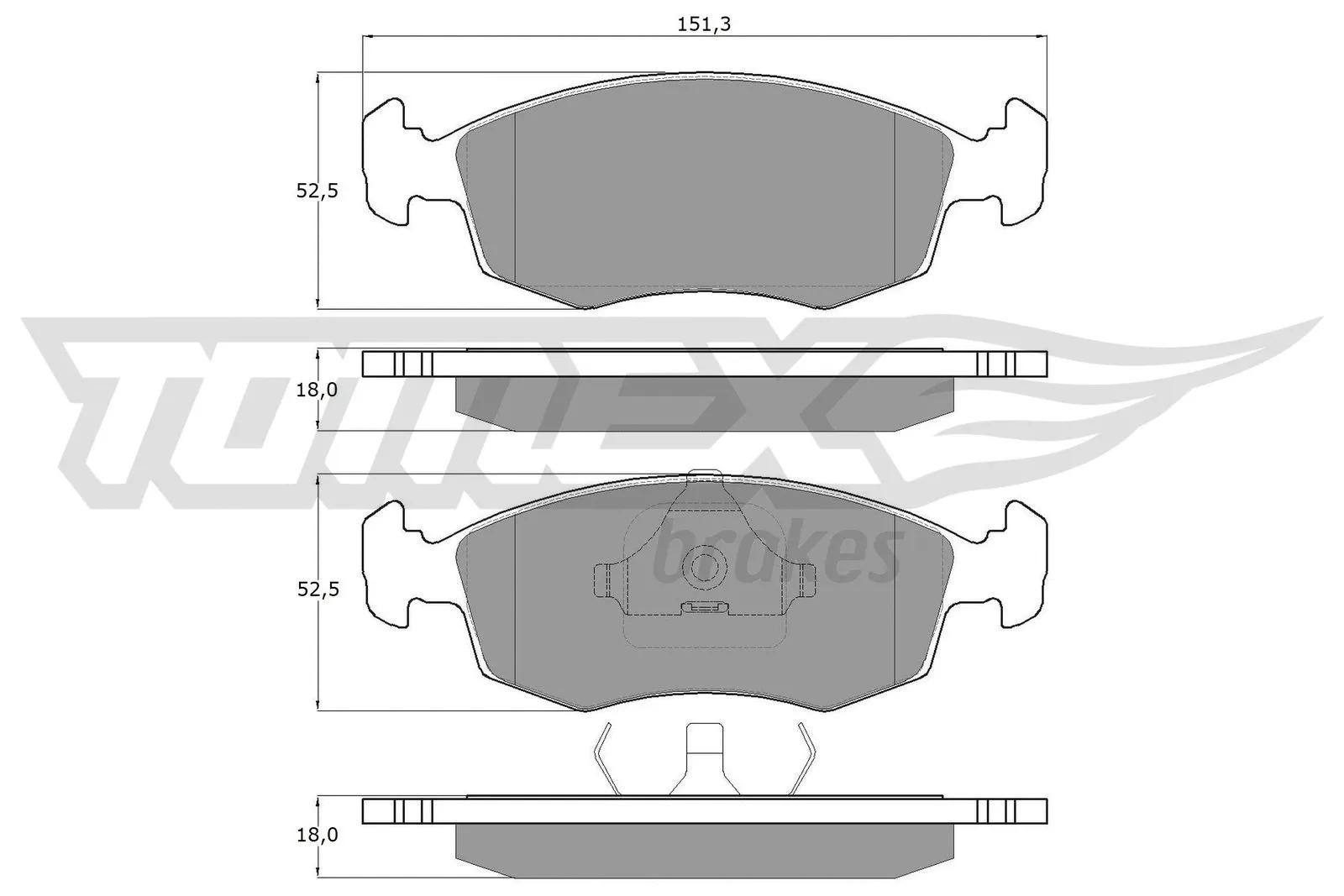 Brake Pad Set, disc brake (TX 11-32)