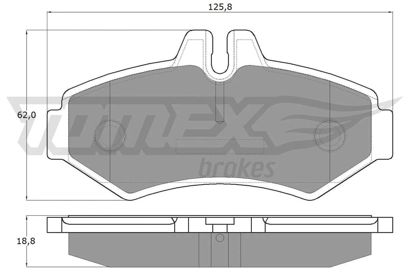 Brake Pad Set, disc brake (TX 12-34)