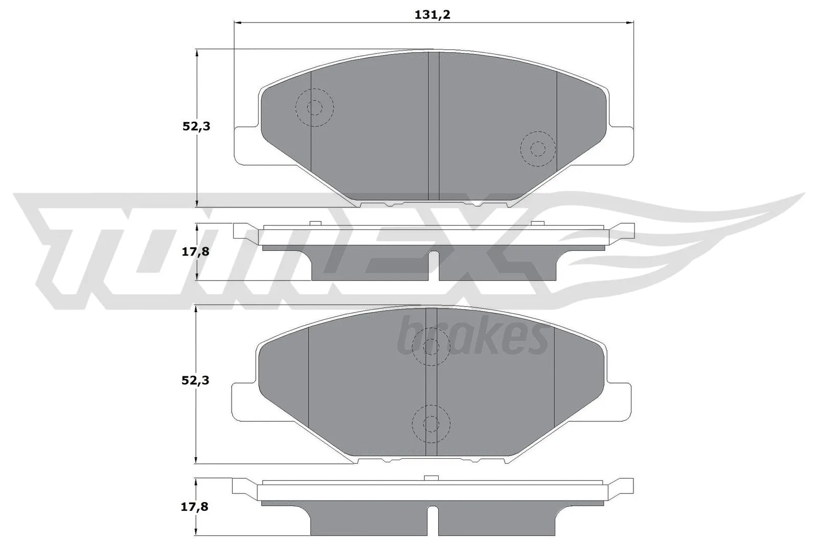 Brake Pad Set, disc brake (TX 16-98)