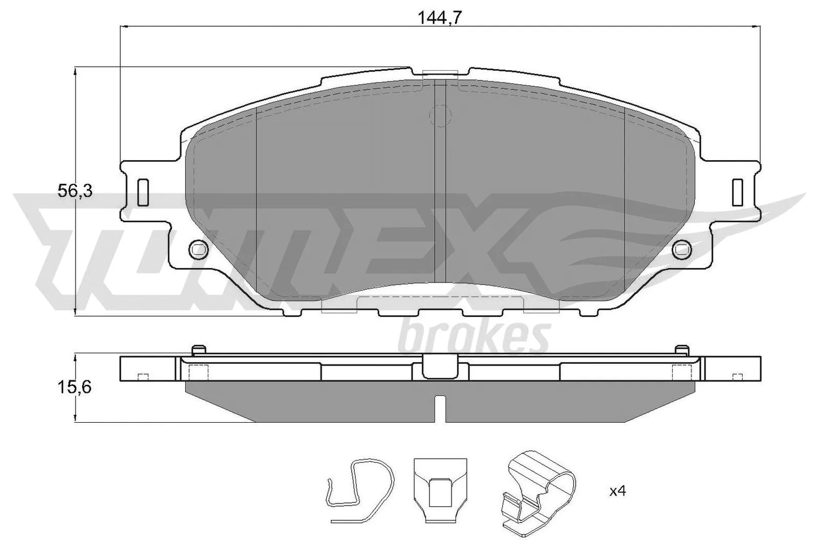 Brake Pad Set, disc brake (TX 19-06)