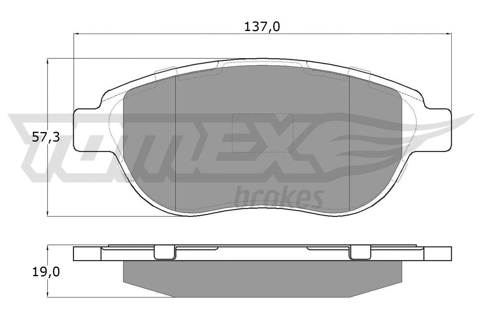 Brake Pad Set, disc brake (TX 13-42)