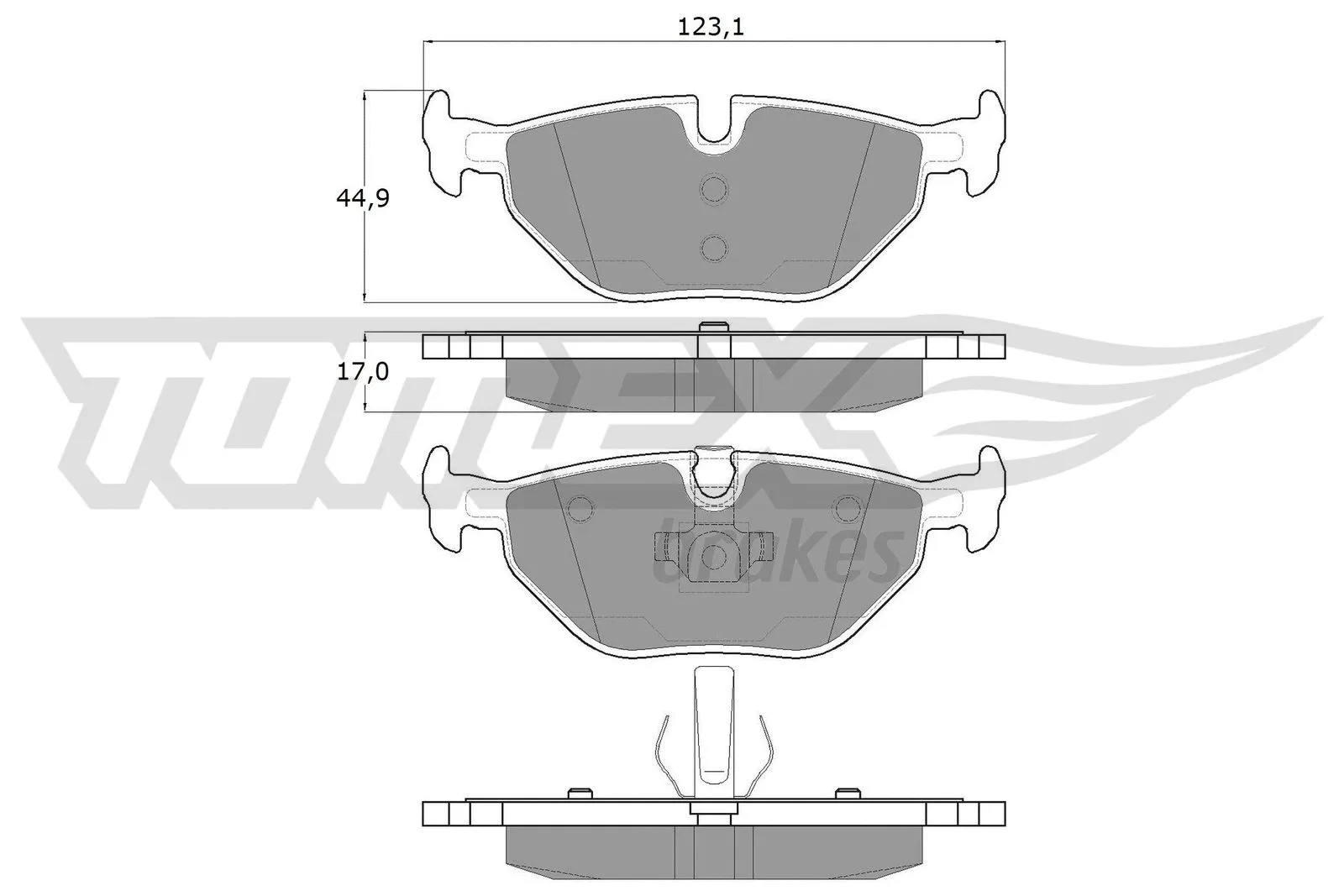 Brake Pad Set, disc brake (TX 13-17)