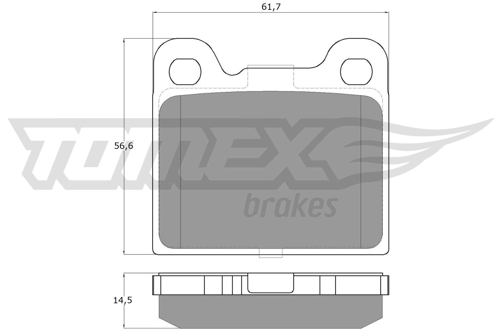 Brake Pad Set, disc brake (TX 15-06)