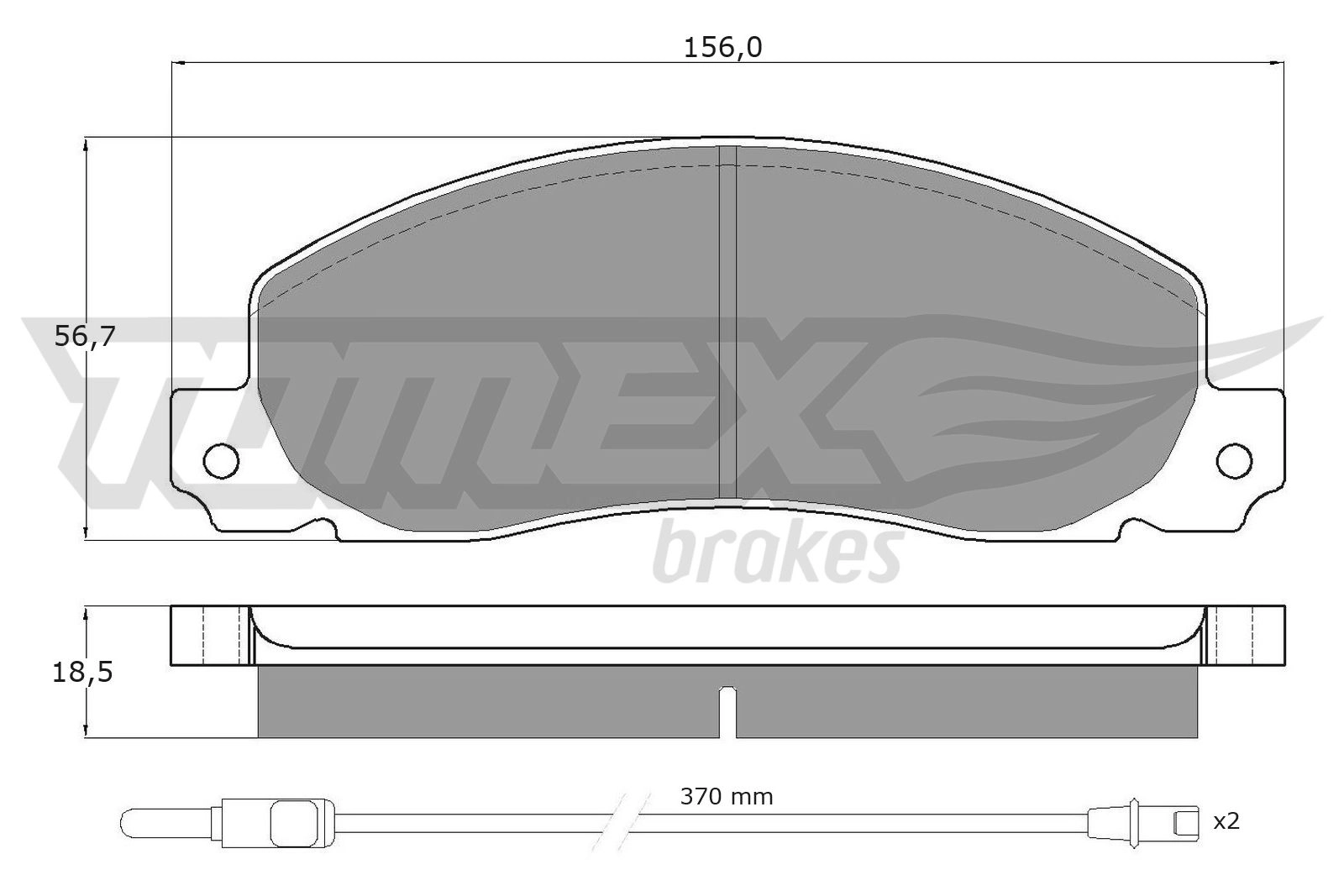 Brake Pad Set, disc brake (TX 11-65)