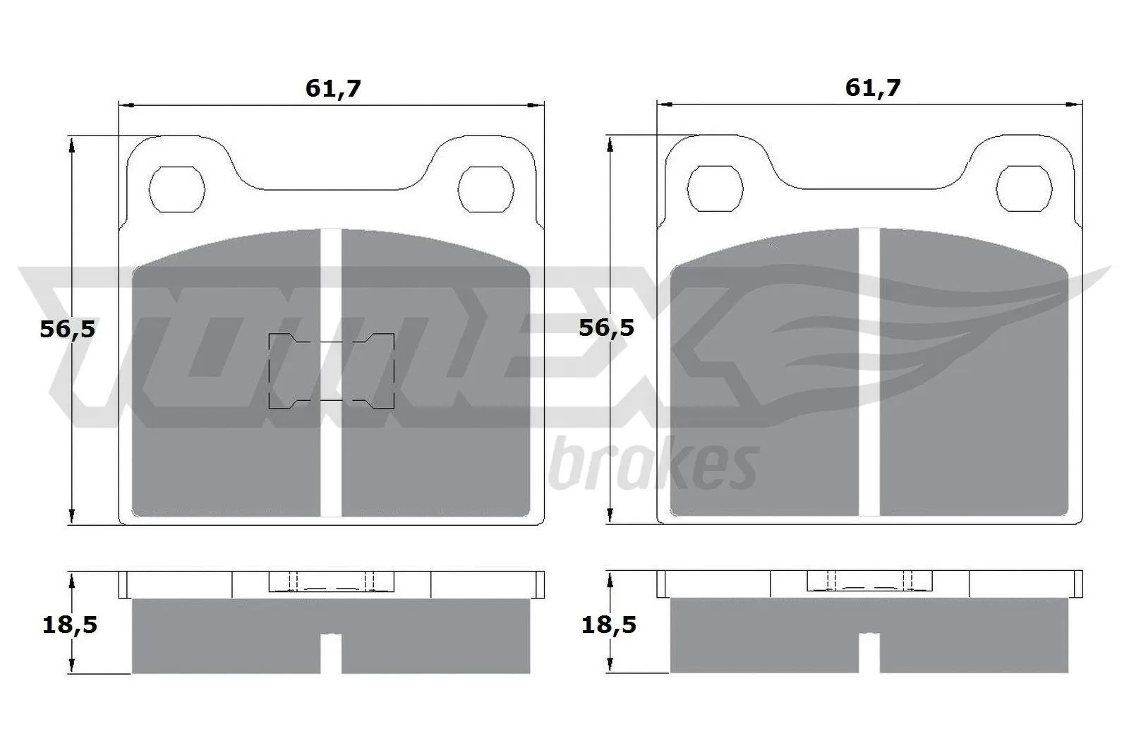 Brake Pad Set, disc brake (TX 10-161)