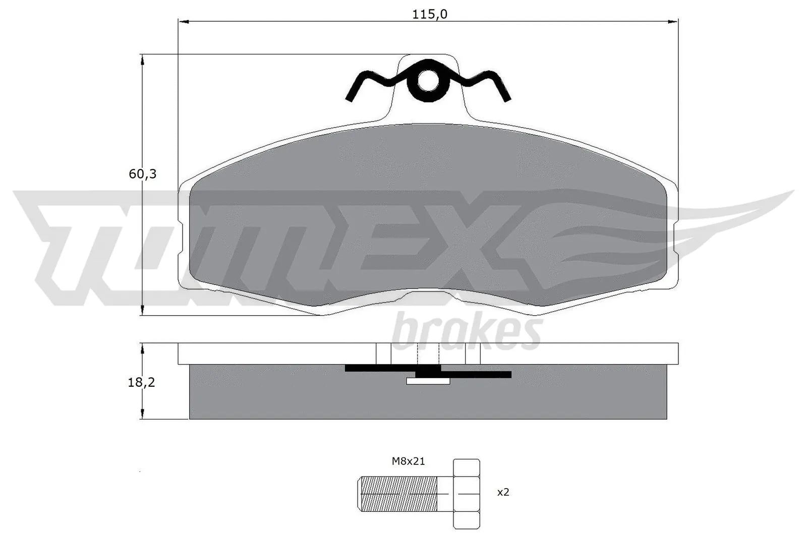 Brake Pad Set, disc brake (TX 10-27)