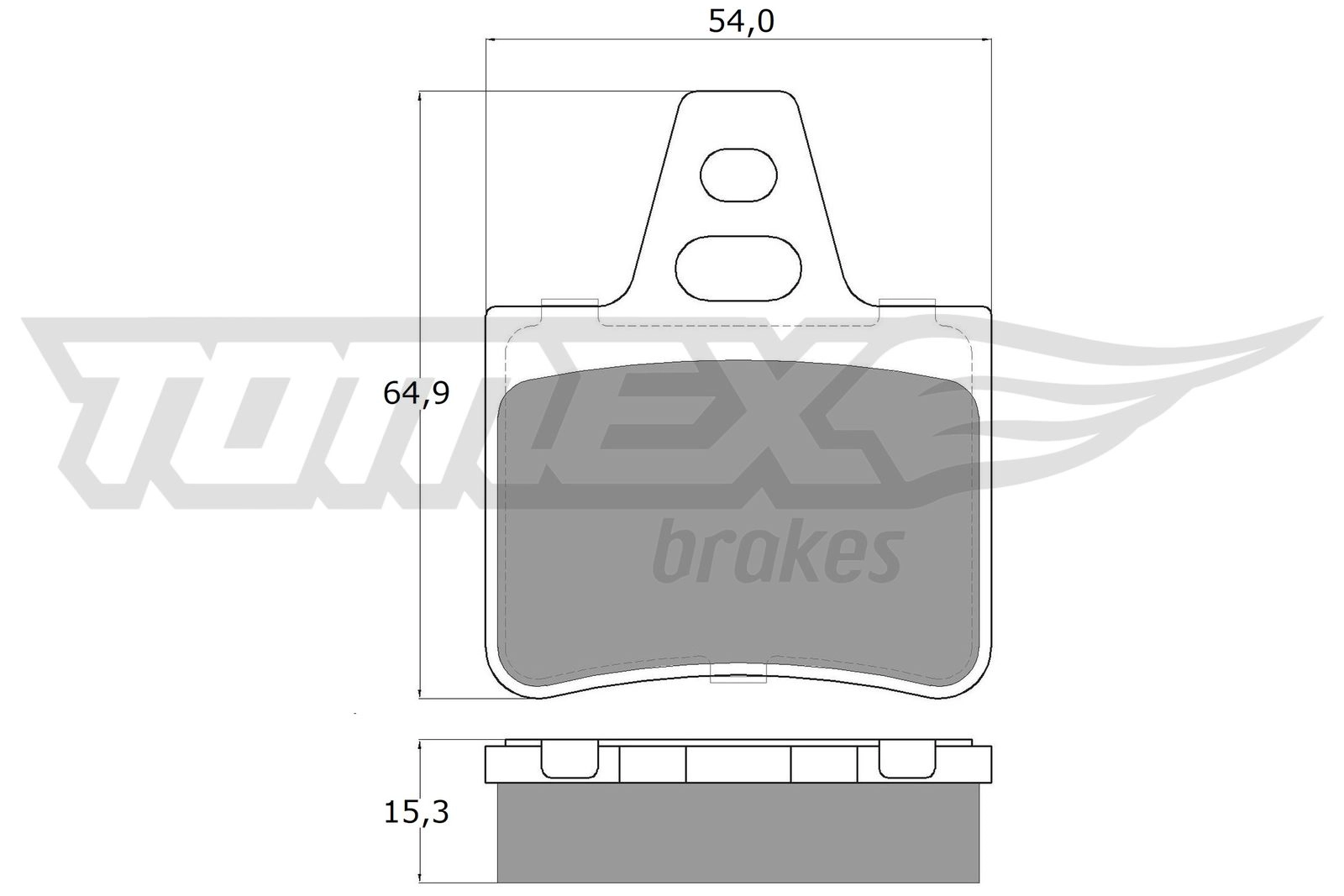 Brake Pad Set, disc brake (TX 12-06)