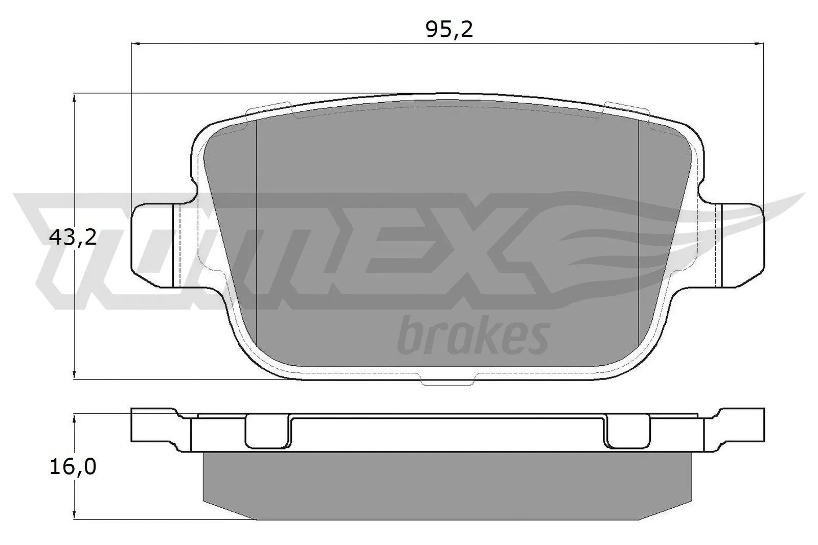 Brake Pad Set, disc brake (TX 14-48)