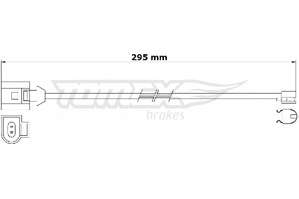 Warning Contact, brake pad wear (TX 31-24)