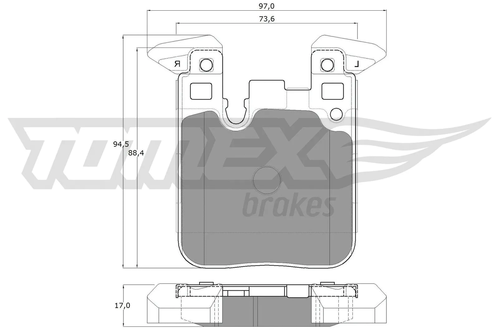 Brake Pad Set, disc brake (TX 18-47)