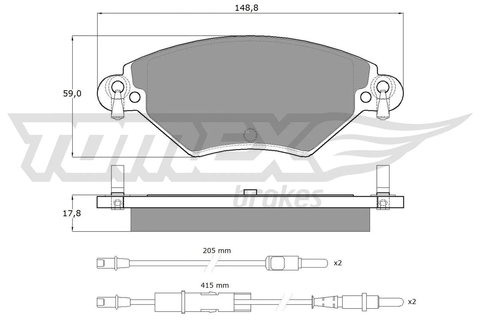 Brake Pad Set, disc brake (TX 13-31)