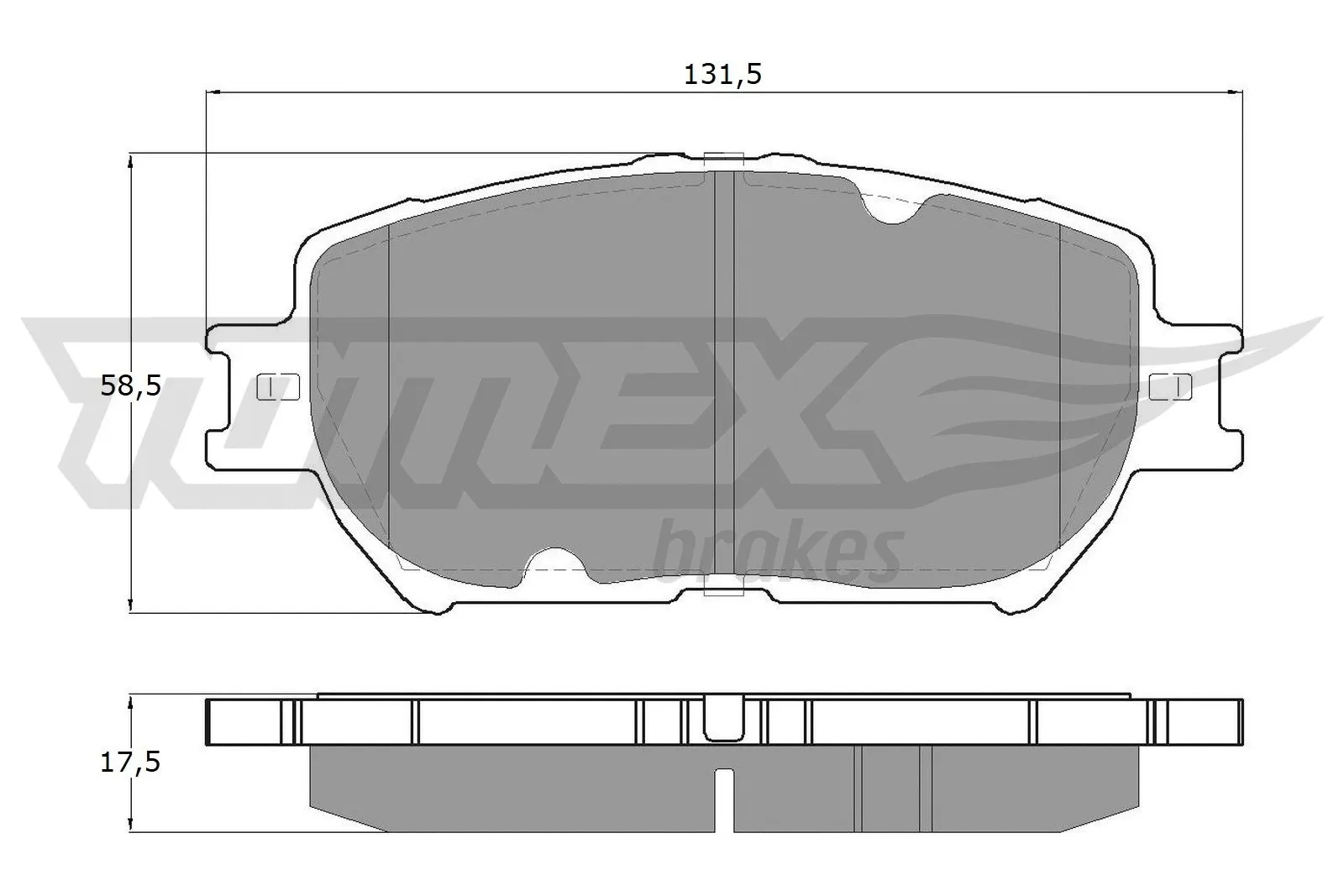 Brake Pad Set, disc brake (TX 13-70)