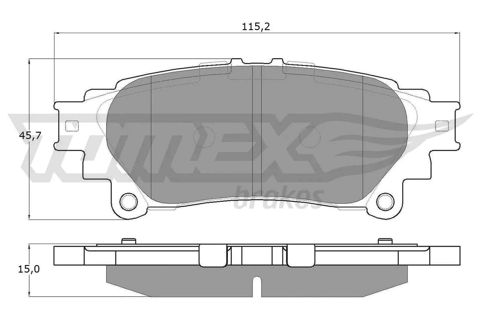 Brake Pad Set, disc brake (TX 18-40)