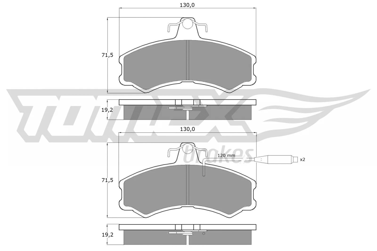 Brake Pad Set, disc brake (TX 10-46)