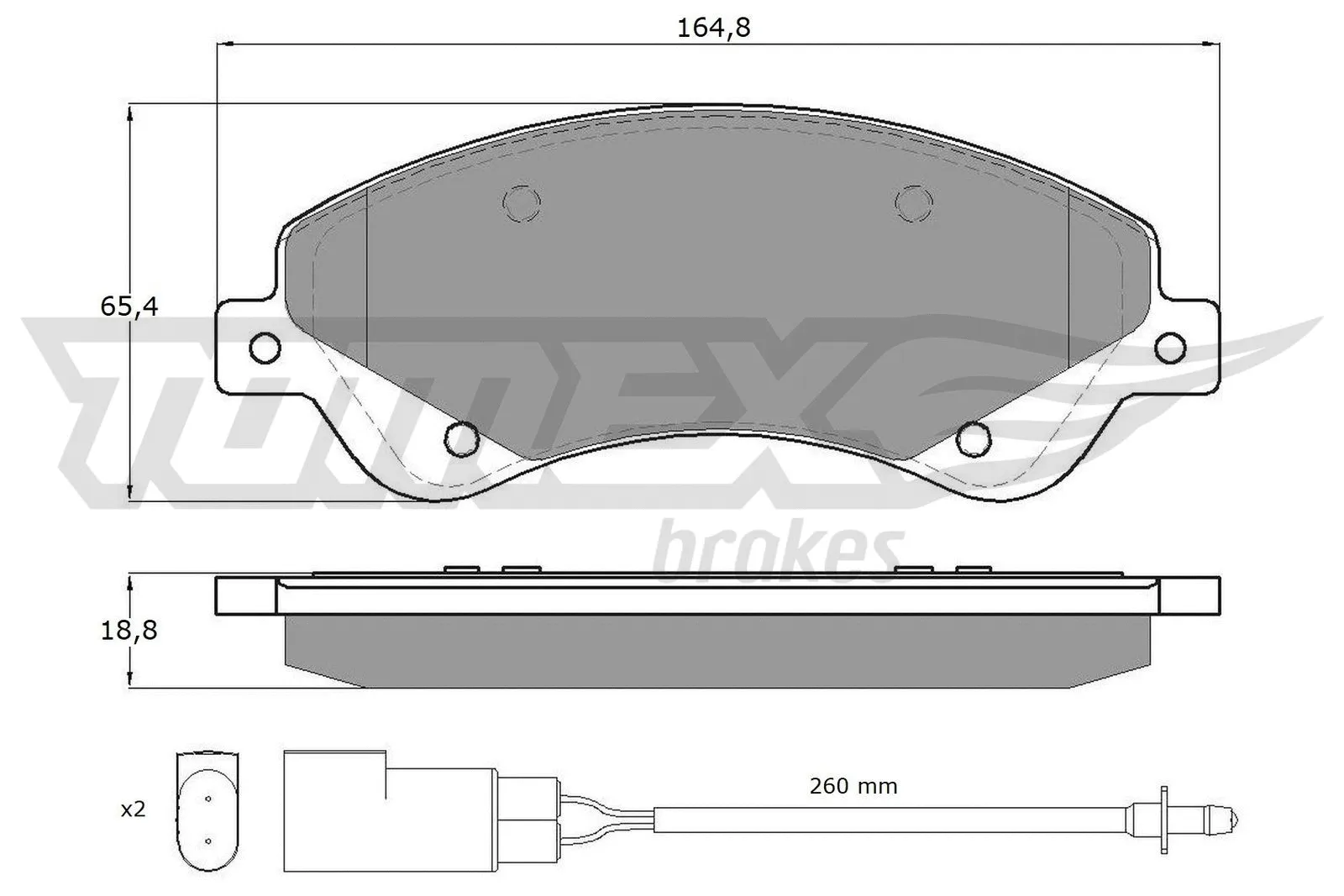 Brake Pad Set, disc brake (TX 14-79)