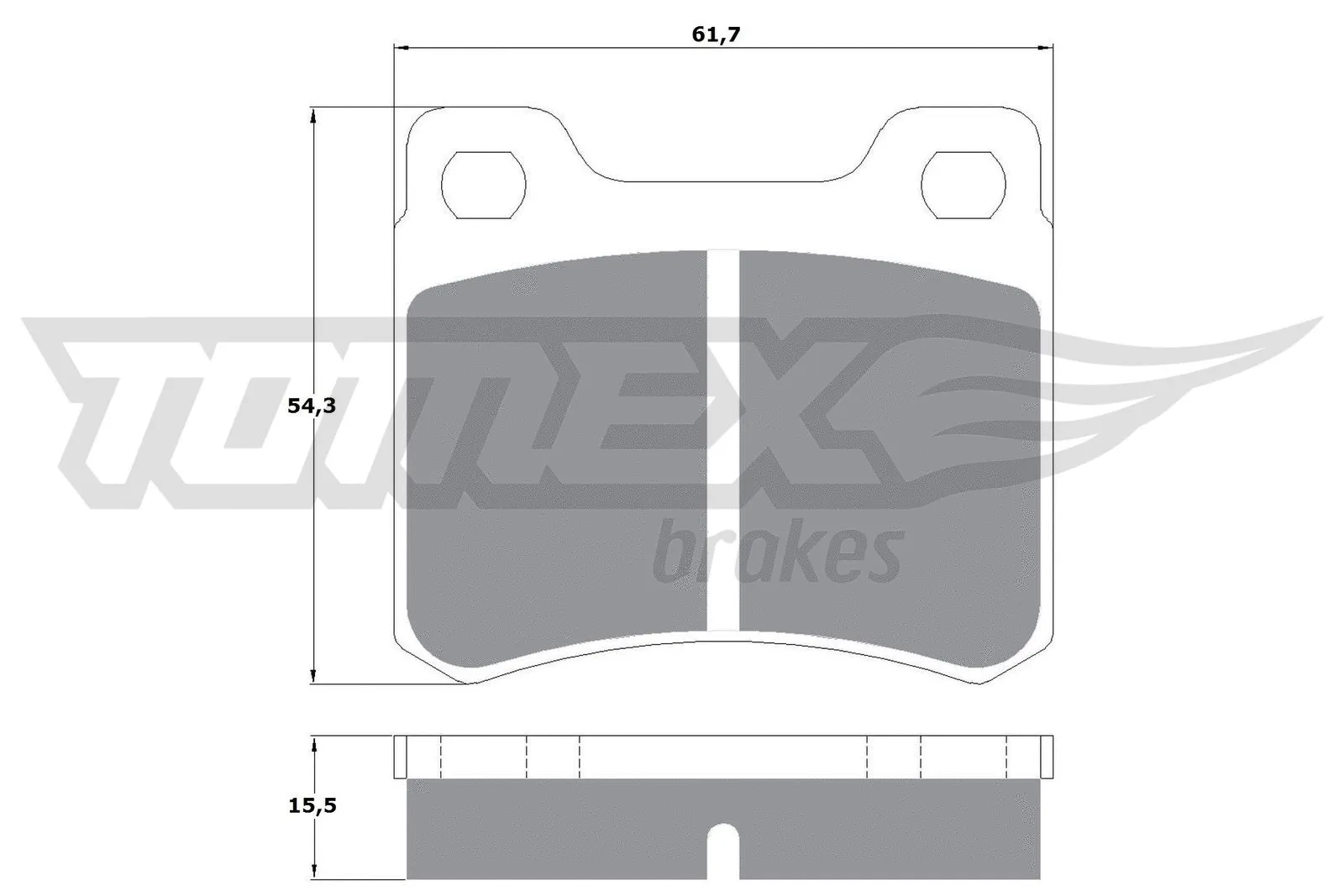 Brake Pad Set, disc brake (TX 10-371)