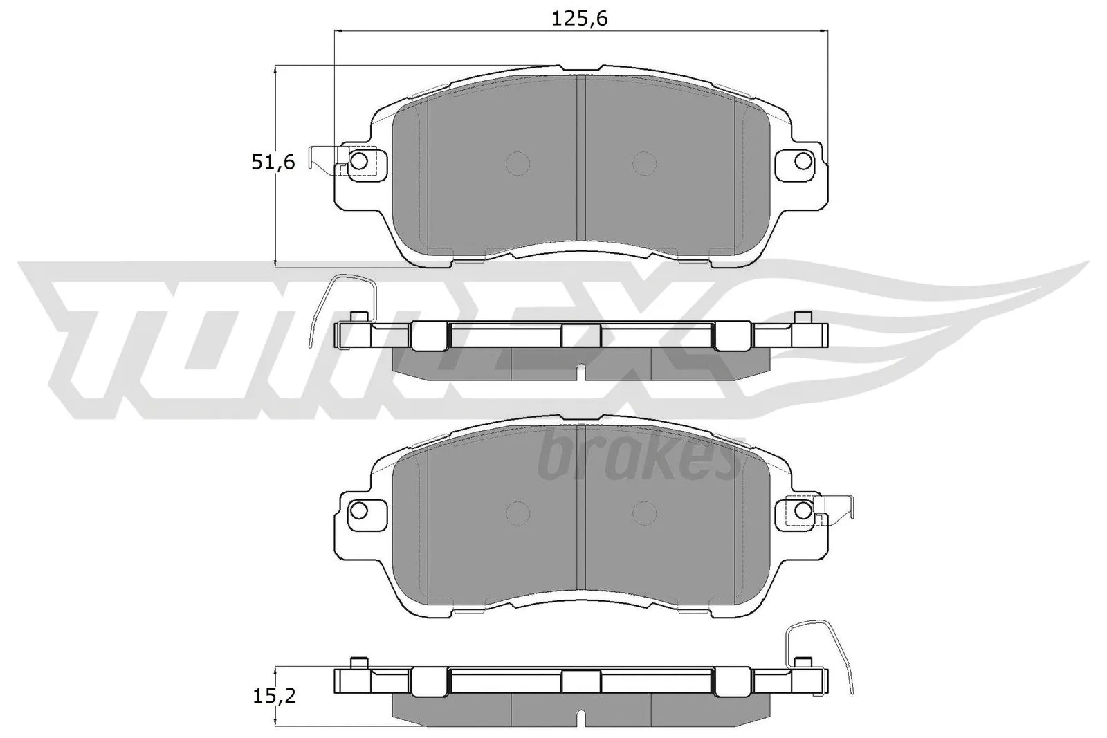 Brake Pad Set, disc brake (TX 18-26)