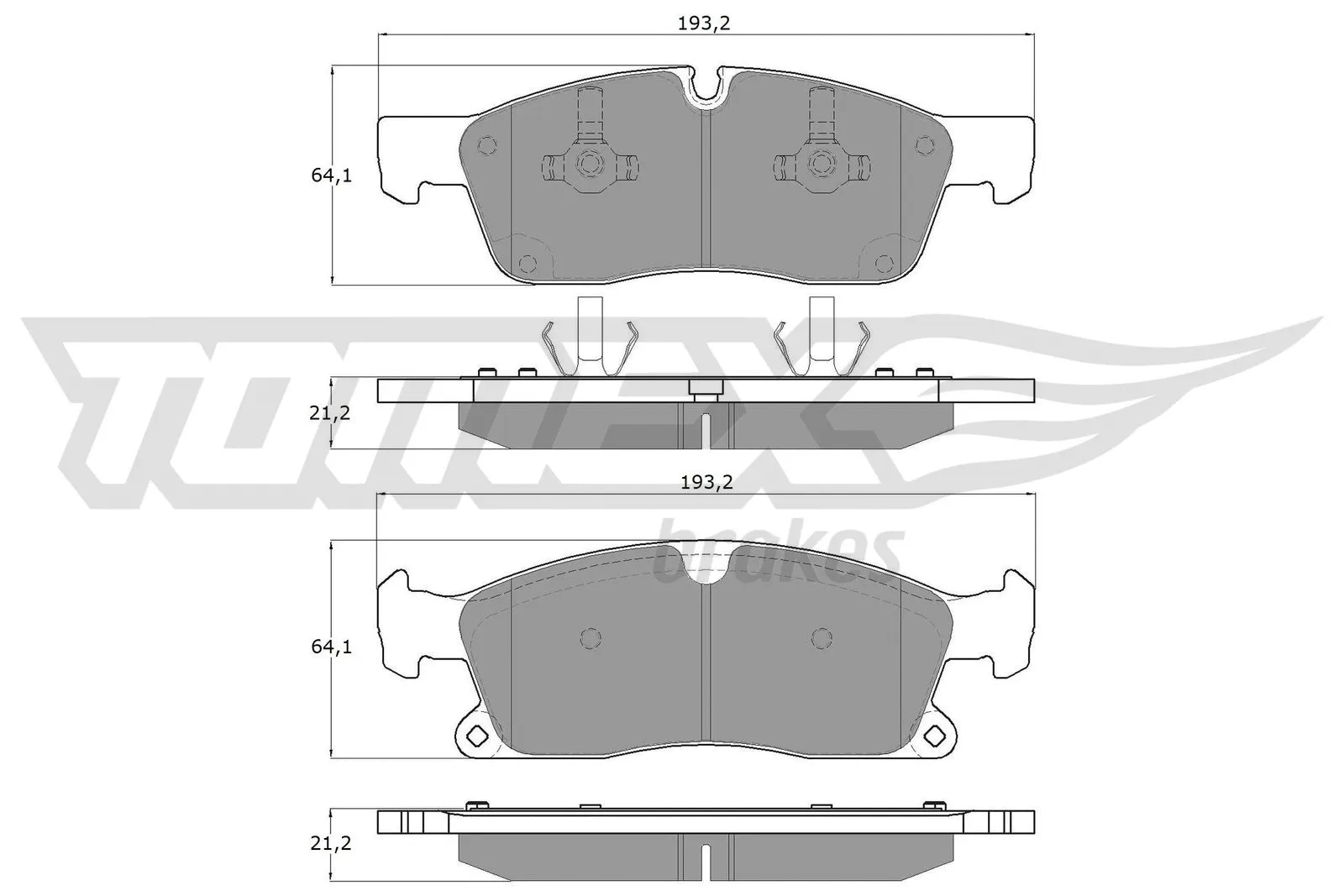Brake Pad Set, disc brake (TX 19-28)